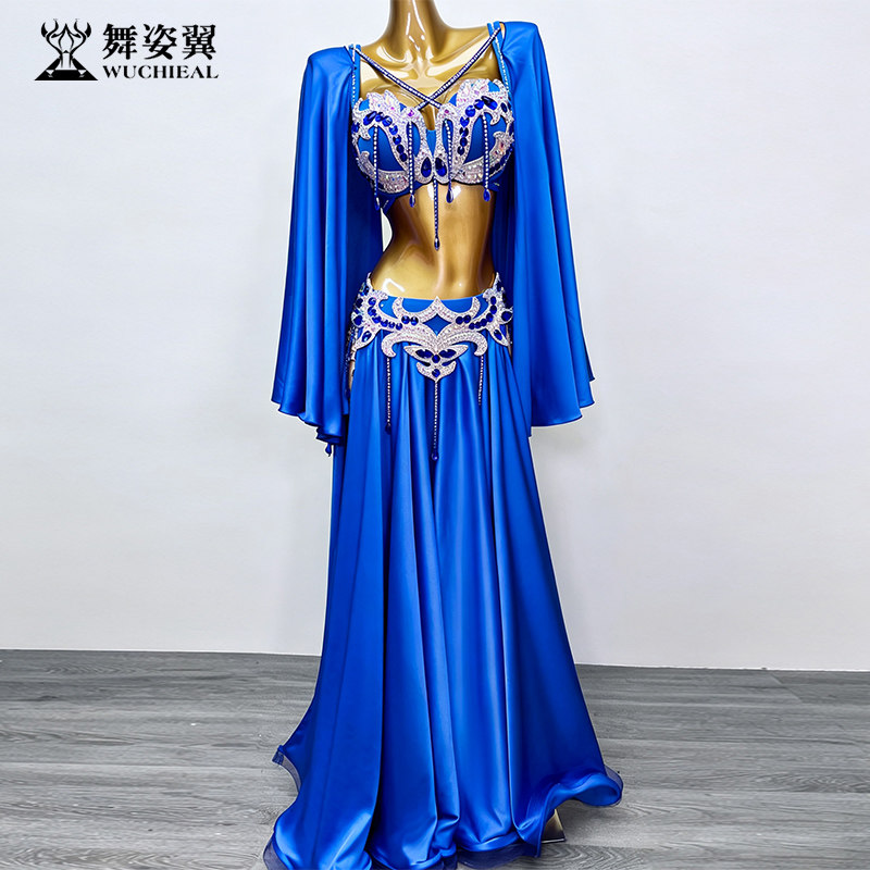 舞姿翼肚皮舞表演演出服女2026新款套装东方舞短袖大摆裙女290