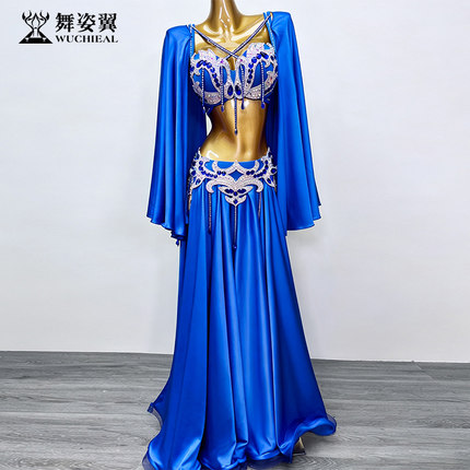 舞姿翼肚皮舞表演演出服女2026新款套装东方舞短袖大摆裙女290