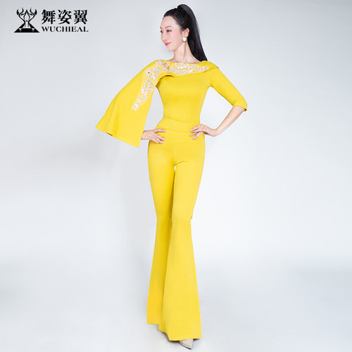 舞姿翼修身形体衣礼仪服2025新款训练走秀练功服舞蹈套装XT1357