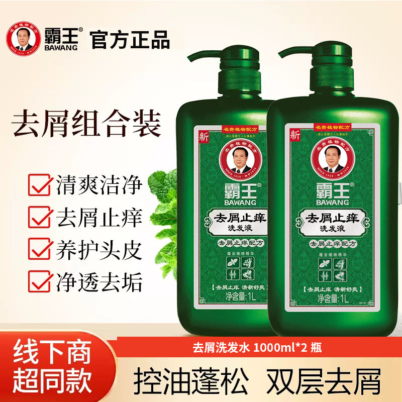 霸王去屑止痒洗发液洗护套装