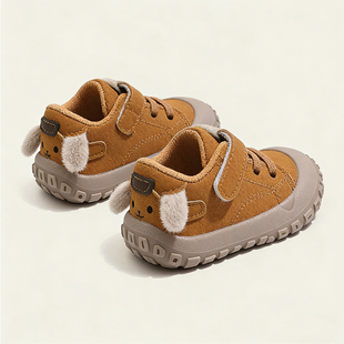 宝宝学步鞋春秋季软底男童卡通后跟机能鞋女宝宝运动百搭休闲鞋子