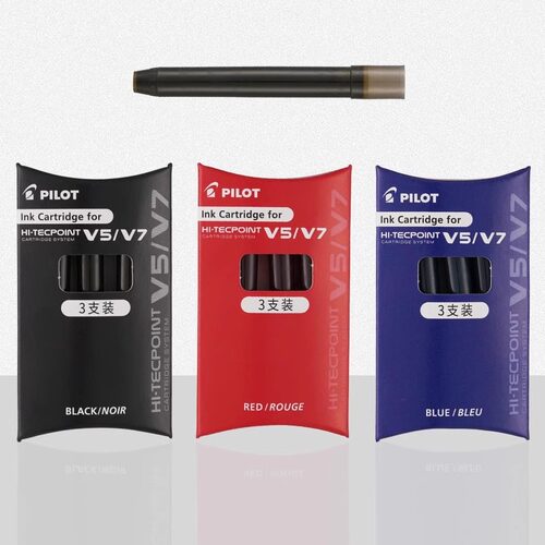 日本PILOT百乐BXS-IC水笔用墨胆 新款V5升级版替芯 适用于BXC-V5