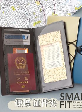 2025特卖√日本LIHITLAB喜利SMART FIT~多功能便携护照旅行证件夹