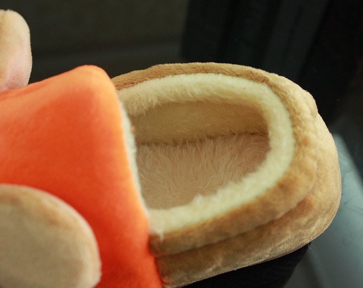 Pantoufles enfants en suède pour hiver - semelle caoutchouc - Ref 1032380 Image 4