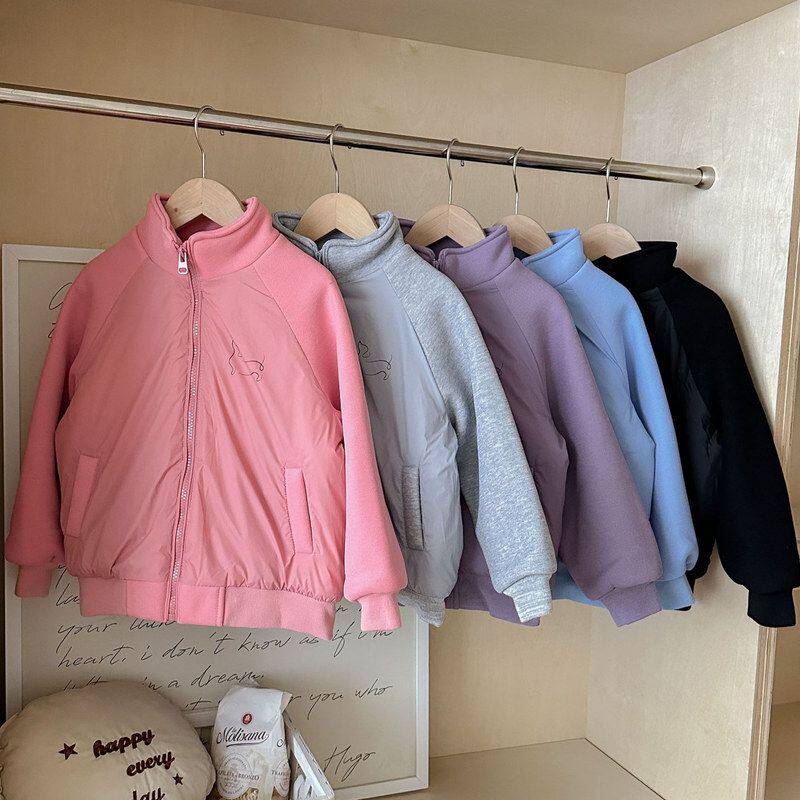 古德家中大童棒球服男童冬装棉服儿童保暖校服神器女宝卫衣外套