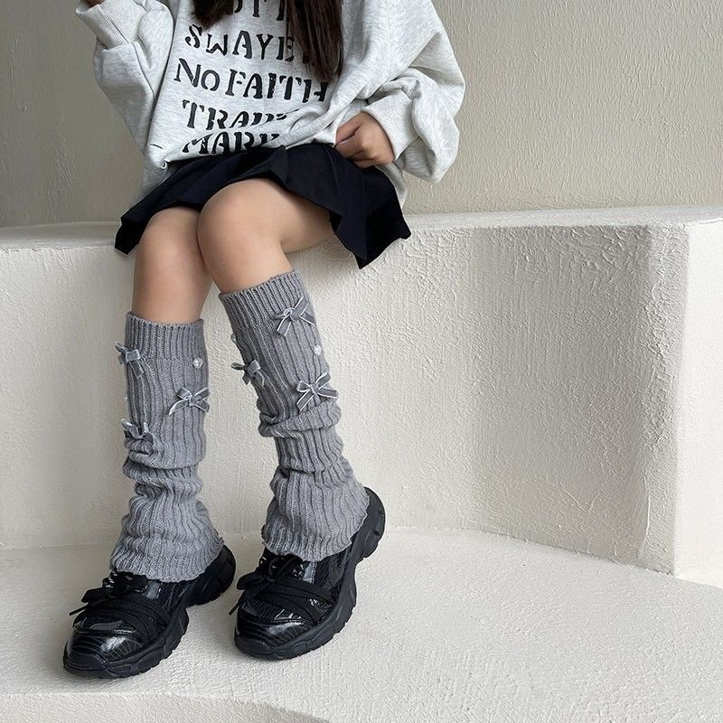 古德家秋冬新品爱心珍珠植绒蝴蝶结针织儿童学生木耳边袜套腿套,童装/婴儿装/亲子装,儿童袜子(0-16岁),淘宝优惠券,粉丝福利购,淘宝优惠卷