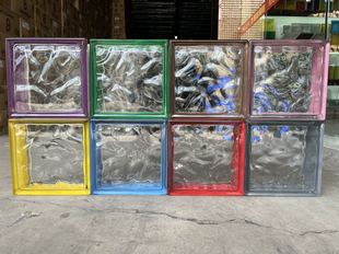 高雅彩色精彩上市，边彩新款，晶华玻璃砖，玄关，隔断，工厂直销