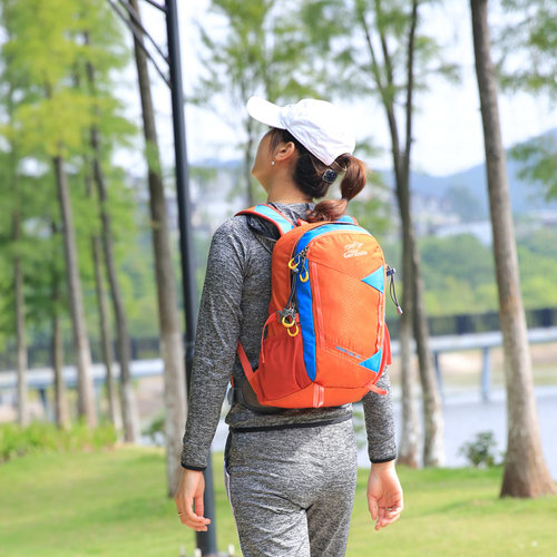 透气背负户外双肩登山包送雨罩
