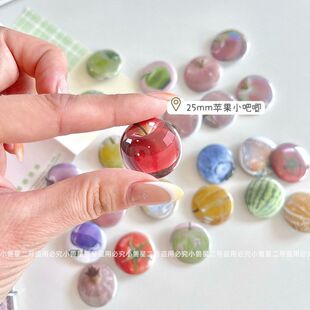 红苹果迷你25mm吧唧创意可爱小众高颜值装饰简约背包挂件手账装饰