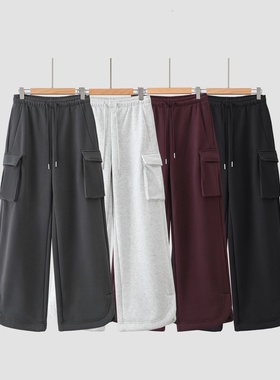 加绒爆款秋冬新款轻松出行|露系立体袋工装裤6199