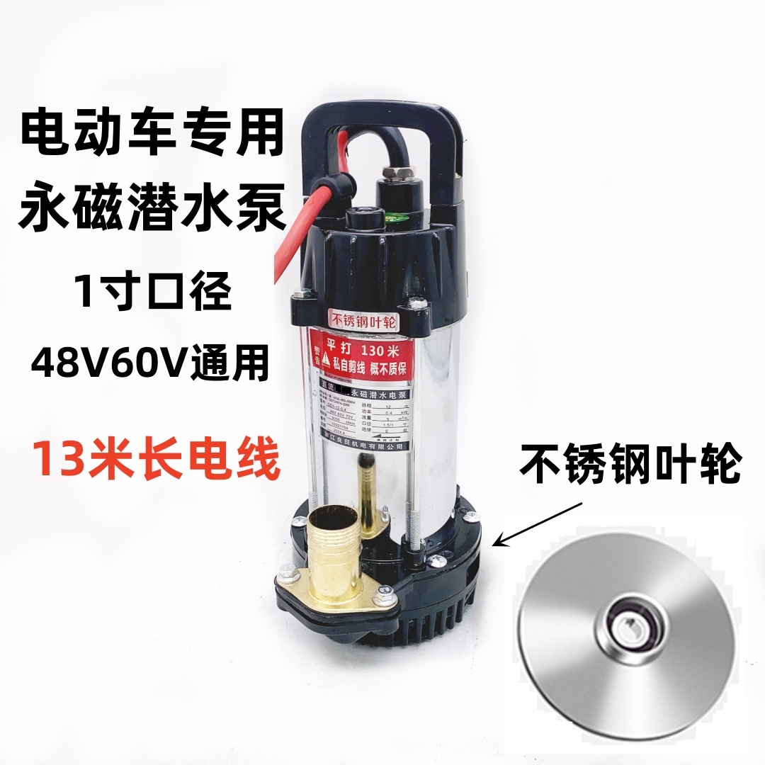 浙江纯铜48V60V永磁潜水泵