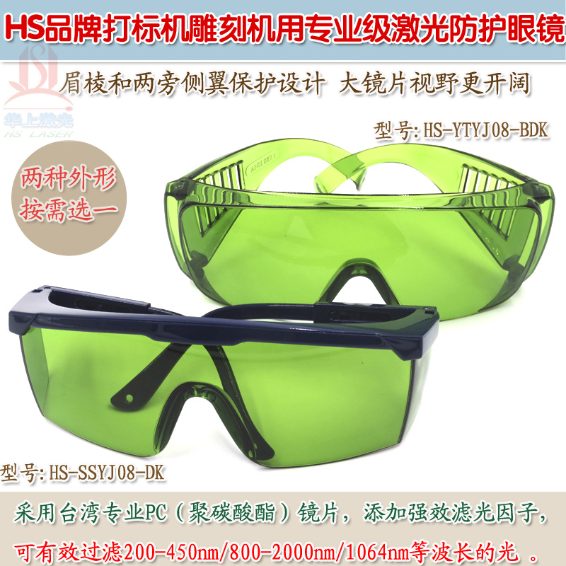 1064nm美容仪激光打标机雕刻机用护目镜防护眼镜焊接切割机防护罩
