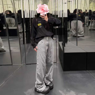 原469 阔腿直筒卫裤 特惠249 抽绳系带高腰 26新款 不退不换