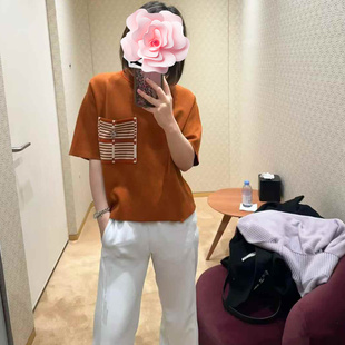 25新款 特惠279 小吊坠 格子大口袋 不退不换 羊毛针织衫 原439