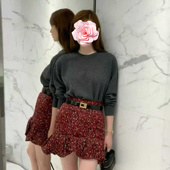 灰色羊绒羊毛针织衫 不退不换 25新款 车静媛同款 原499 特惠259