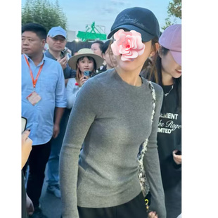 不退不换 原369 特惠169 26新款 赵露思同款 醋酸羊毛修身打底衫