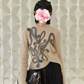 569 金线织带 特惠359 不退不换 26新款 周冬雨同款 马海毛针织衫