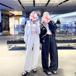 原439 高腰卫裤 特惠299 闪钻胶条连帽卫衣外套 25新款 不退不换