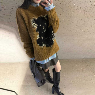 25新款 特惠289 李宇春同款 泰迪熊 不退不换 羊毛针织衫 原439