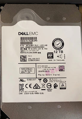 DELL/戴尔 0F31067 SAS 12Gbps 12TB 512e RPM 7.2K 09HXX6 硬盘