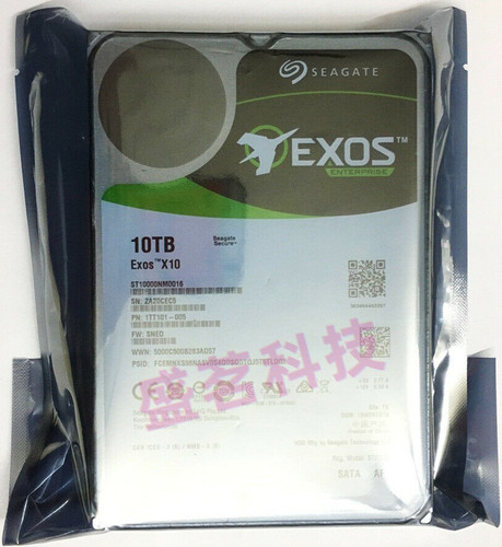 希捷ST10000NM001G/0016 10TB 企业级氦气硬盘NAS 7200转 垂直3.5
