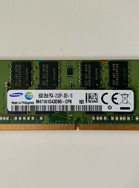 三星8G 2RX8 PC4-2133P-S DDR4 2133笔记本内存 M471A1G43DB0-CPB