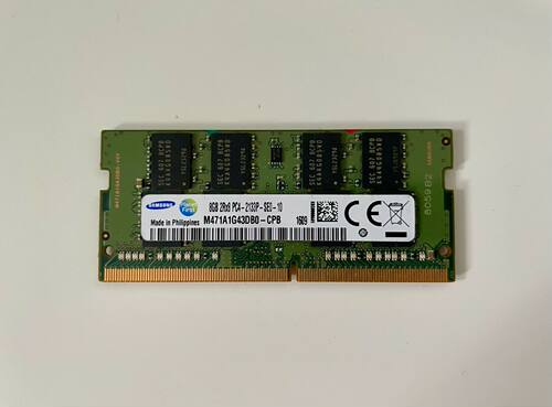 三星8G 2RX8 PC4-2133P-S DDR4 2133笔记本内存 M471A1G43DB0-CPB