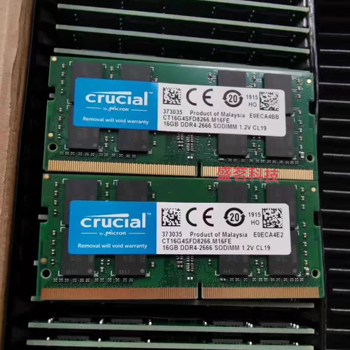 英睿达CT16G4SFD8266.M16FE 16G DDR4-2666 SODIMM笔记本内存1.2V