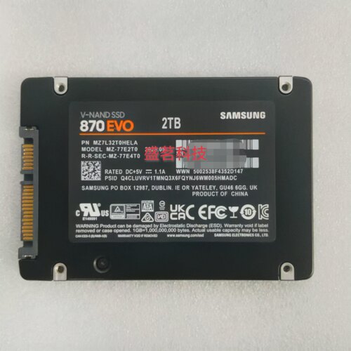 三星870EVO 2TB MZ7L32T0HELA SATA 2.5