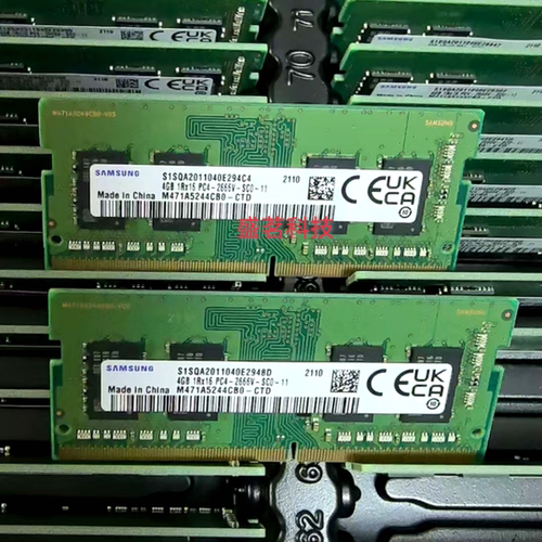 三星笔记本内存4G 1RX16 DDR4 2666频率 SODIMM M471A5244CB0-CTD