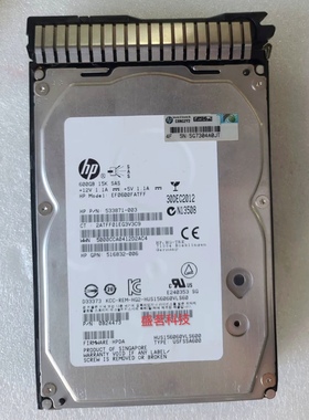 HP EF0600FATFF 600G SAS 15K 3.5 652620-B21 653952-001 硬盘