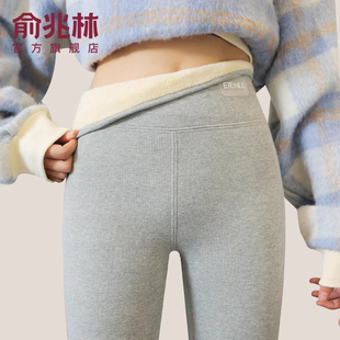 东北特厚羊羔绒毛棉裤 加绒加厚保暖秋裤 女士外穿秋冬季 灰色打底裤