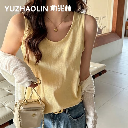 棉麻无袖背心女夏外穿宽松高级感