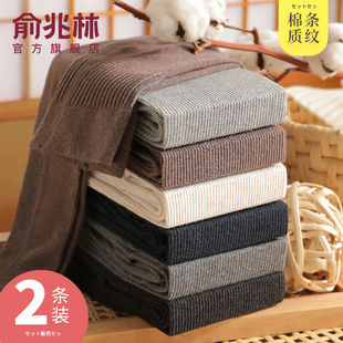 外穿 加厚丝袜打底裤 打底袜女秋冬加绒连裤 袜灰色棉质竖纹春秋薄款