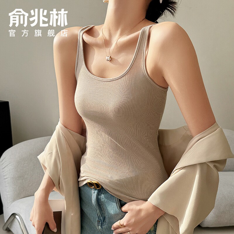 螺纹吊带背心女内搭2026新款春夏季工字遮副乳防走光无袖打底上衣