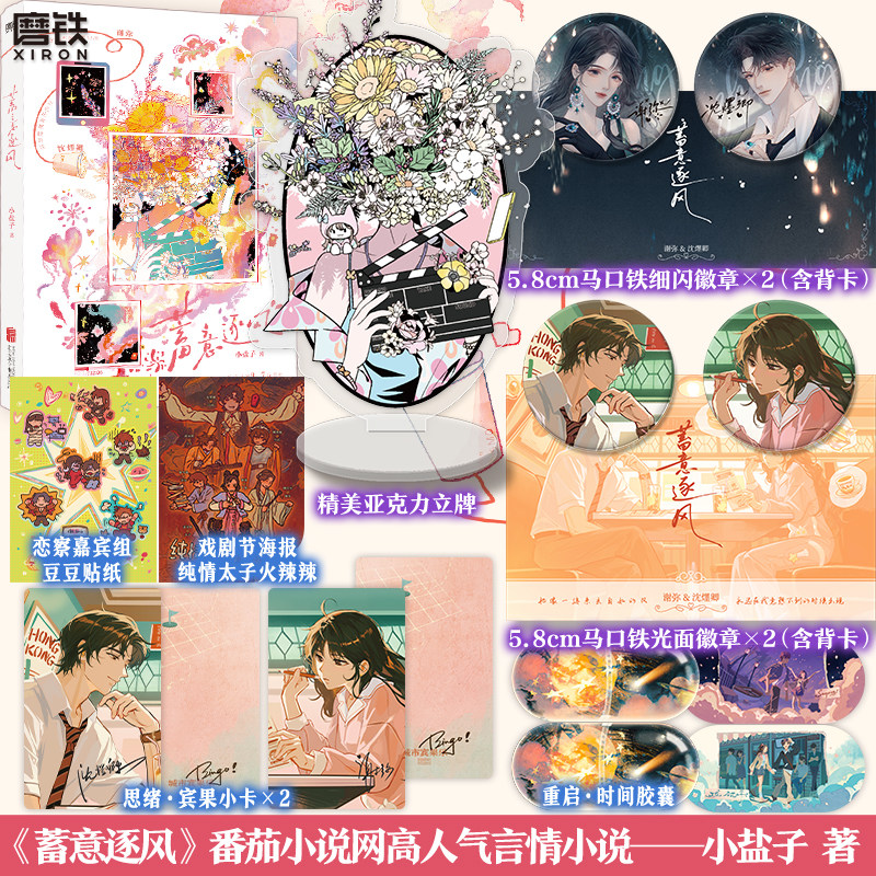 【专享赠品】蓄意逐风 小说 小盐子《癫,都癫,癫点好啊》实体书言情小说实体书番茄图书 磨铁图书正版