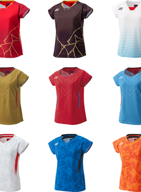 YONEX尤尼克斯yy羽毛球服女日本队大赛服T恤上衣短裙20871/20872