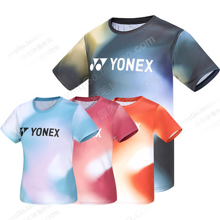 2024新款尤尼克斯羽毛球服yy球衣网球服男女款衣服运动短袖115374