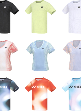 新款YONEX尤尼克斯yy羽毛球服网球服115364TCR运动上衣速干VC面料