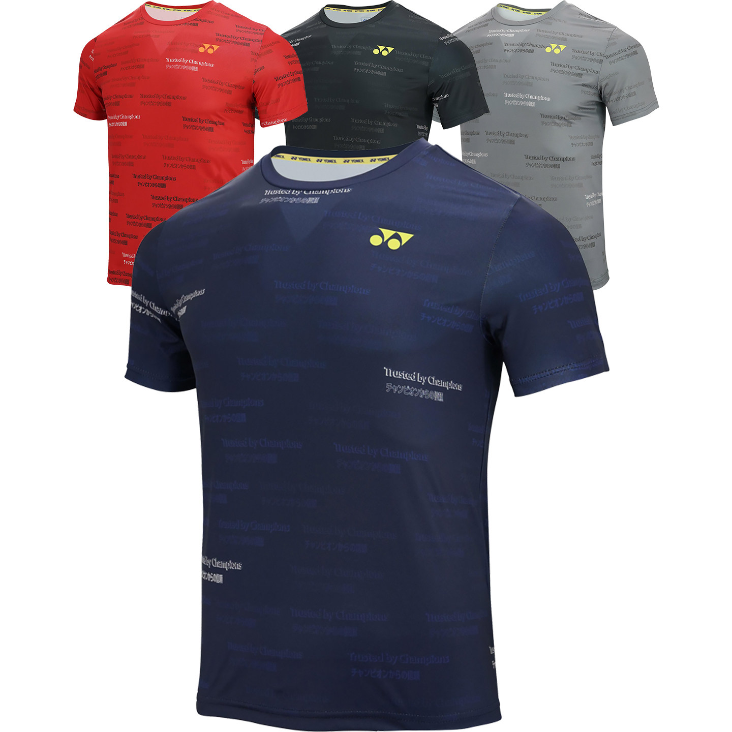 新款YONEX尤尼克斯羽毛球服男女运动T恤比赛训练圆领速干日系风格