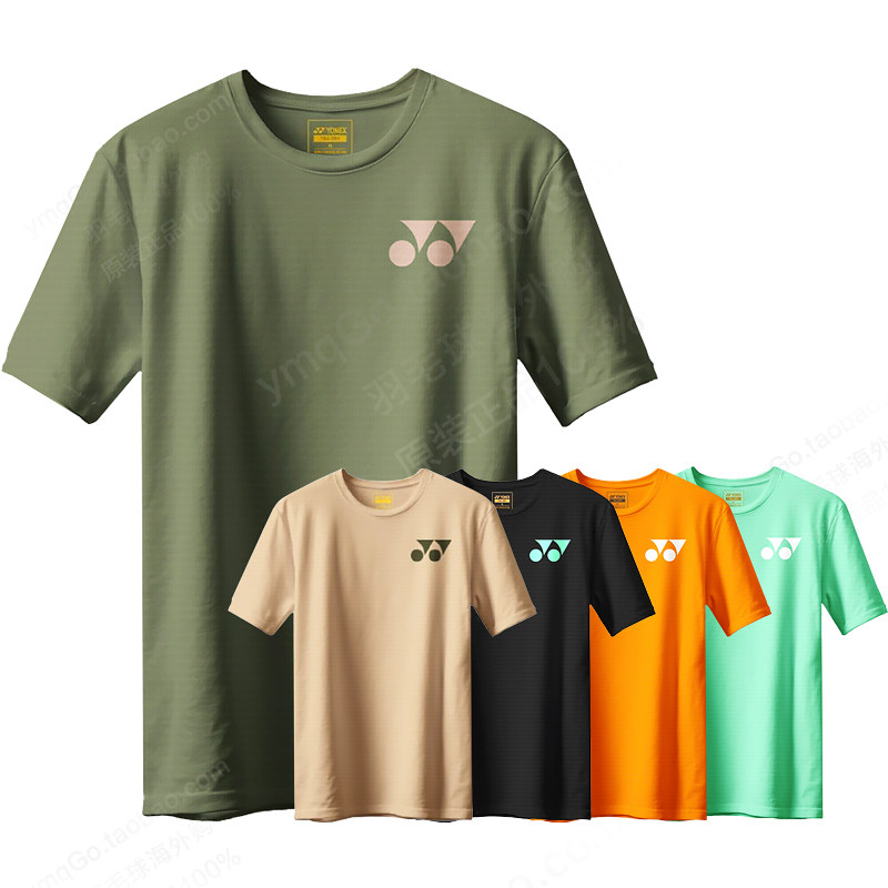 YONEX尤尼克斯羽毛球服运动服比赛服男女短袖上衣网球T恤圆领速干