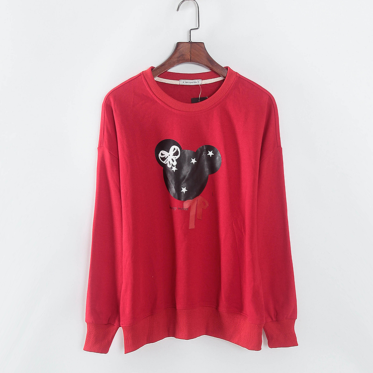 女士圆领卫衣春秋印花潮系列