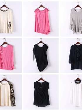 单件系列 新品春夏库存折扣多款式日常百搭休闲女式上衣D667