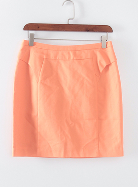 MC系列 夏季新品品牌女装库存折扣纯色百搭短裙包臀裙S2951C