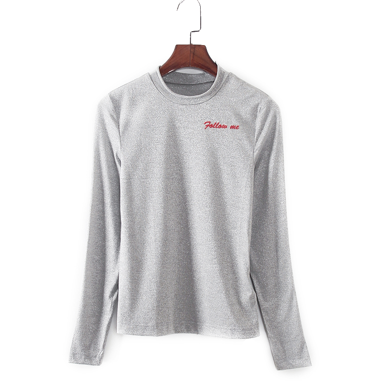 长袖休闲风适中高领女