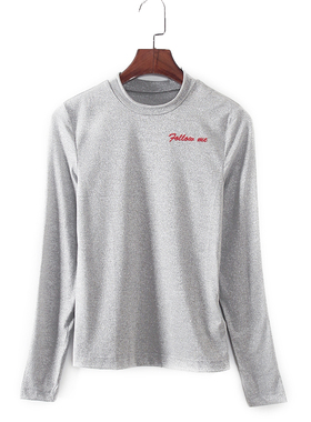 索系列 春秋新款品牌库存折扣女装简约款百搭长袖上衣F781C