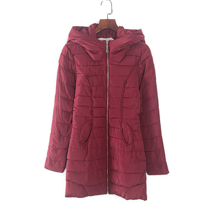 库存折扣时尚 安系列 专柜女装 新款 拉链棉服保暖棉衣Y1433 冬季