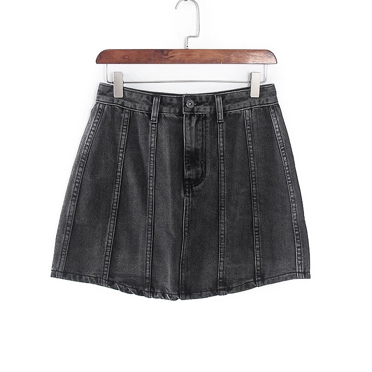 香蕉系列时尚压线装饰半身裙