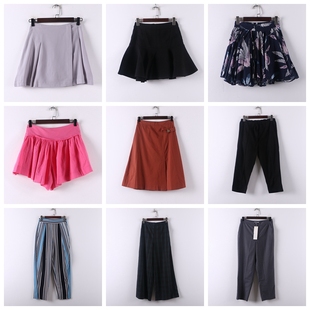 库存折扣多款 春夏女装 式 休闲百搭时尚 D833 单件系列 下装 新款