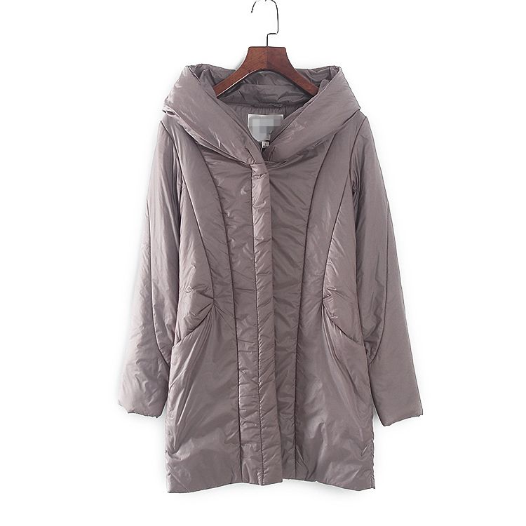 安系列中长款简约百搭棉服